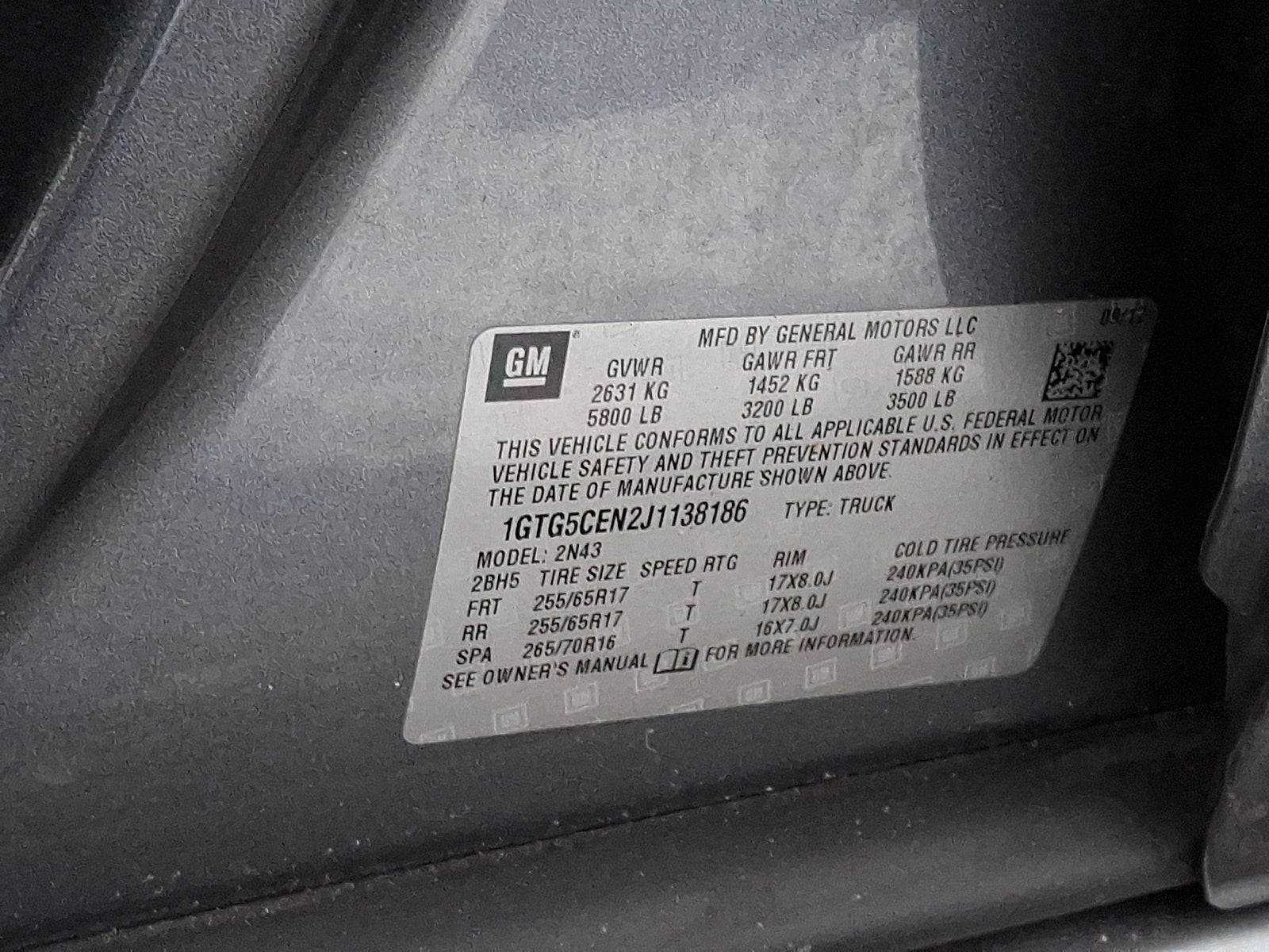 2018 GMC Canyon 2WD SLE