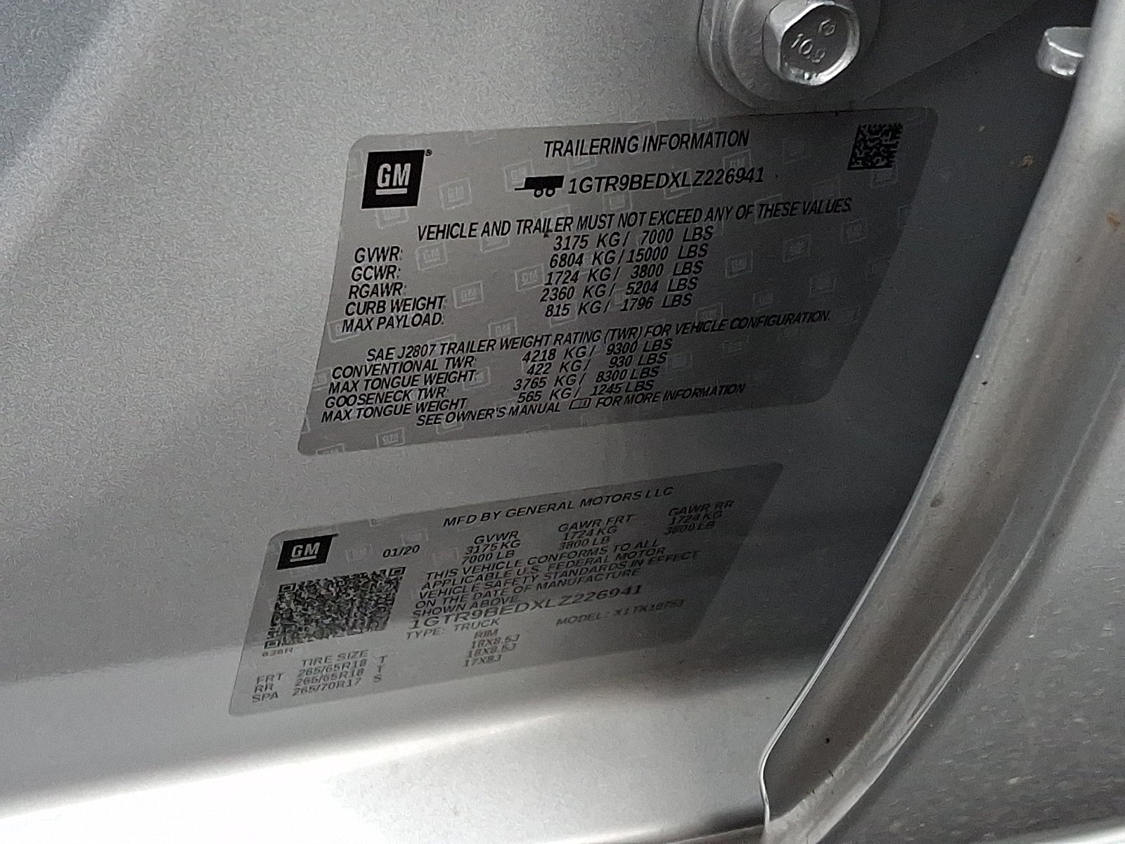 2020 GMC Sierra 1500 SLE