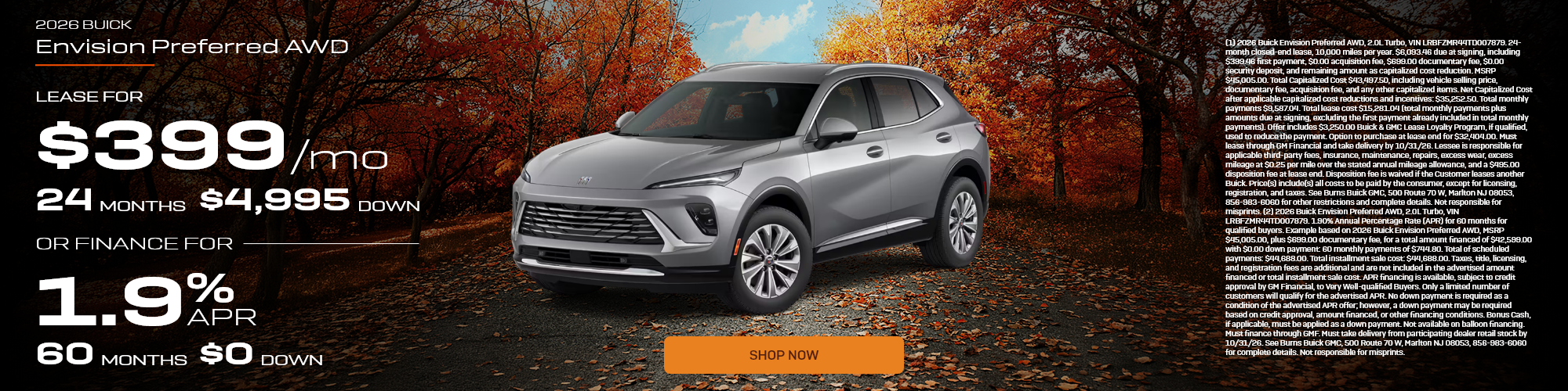 New 2026 Buick Envision Preferred 