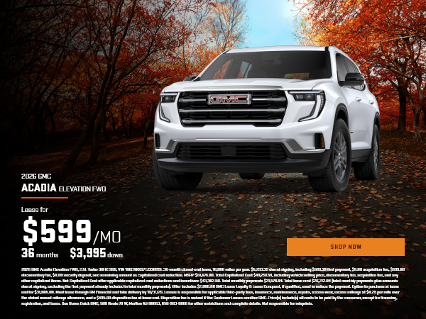 2026 GMC Acadia Elevation