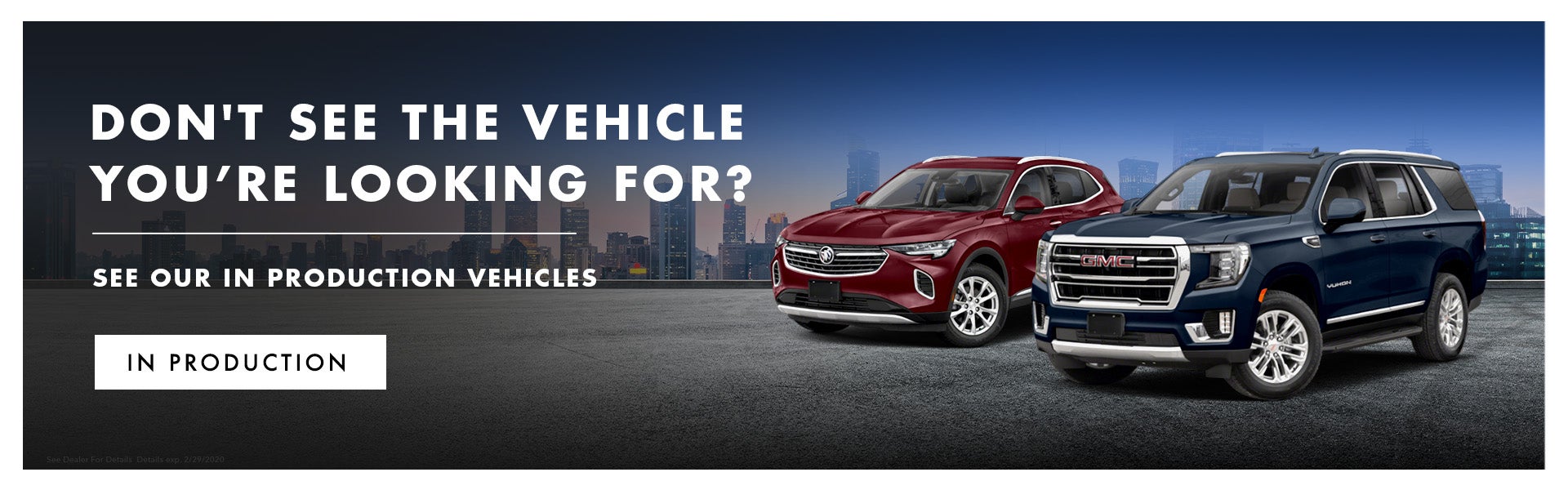 Vehicles in Production