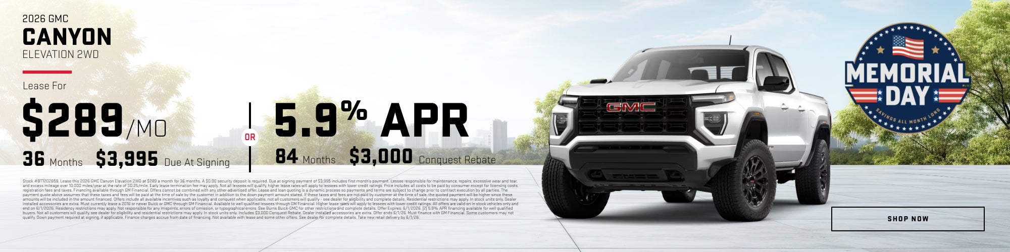 2026 GMC CANYON